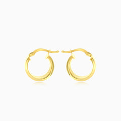 Dreireihige Goldcreolen