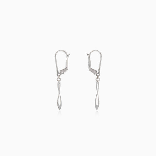 Feine Gold-Ohrhänger mit Infinity-Anhänger