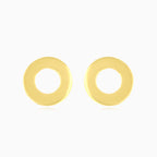 Full circle stud earrings