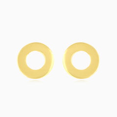 Full circle stud earrings