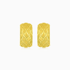 Náušnice se zapínáním na puzetu ve žlutém zlatě