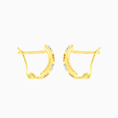 Pendientes de oro tritono