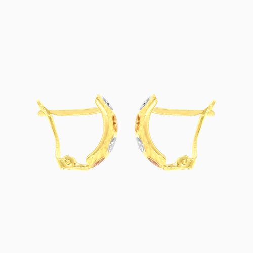 Pendientes de oro tritono