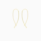 Boucles d'oreilles pendantes en or jaune