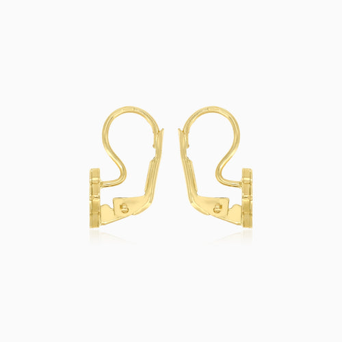 Kleeblatt-Design-Achat-Ohrringe