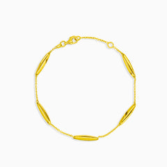 Řetízkový náramek s pěti oválnými články