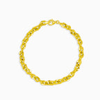 Masivní zlatý lanovitý náramek