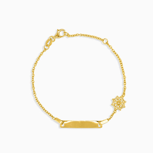 Plattenkettenarmband mit Ruder