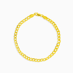 Gold Curb Bracelet