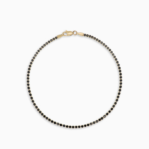 Armband aus Gelbgold mit schwarzem Onyx