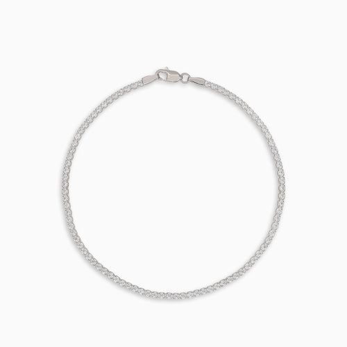 Zircon hoop gold piercing