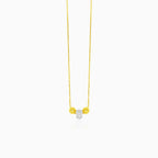 Minimalistische Goldkette mit 3 Kugeln