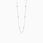 Zlatý řetízkový náhrdelník s onyxy