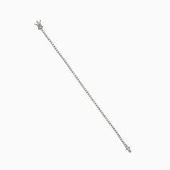 Breites Tennisarmband mit Zirkonia