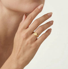 Bague losange en or jaune