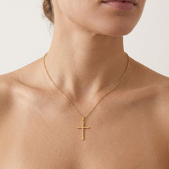 schlichtes goldkreuz