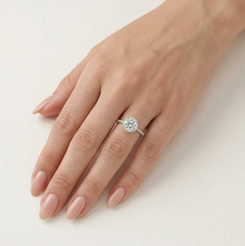 Cubic-Zirkonia-Silberring