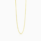 Jemný hranatý zlatý řetízek