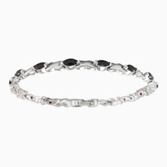 Náramek s granáty ve výbrusu markýz