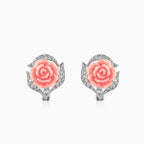 Boucles d’oreilles pêche rose