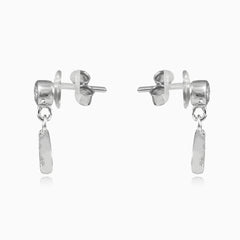 Dangling moon earrings