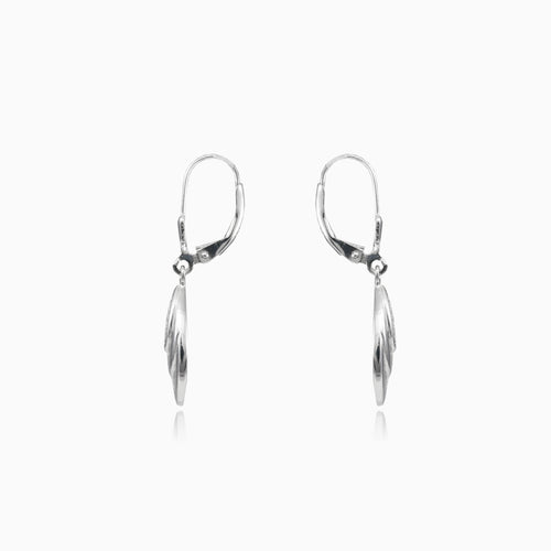 Hängende Blattohrringe