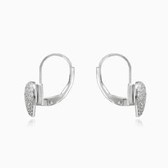 Pendientes de corazón brillantes