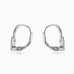 Petites boucles d’oreilles pendantes avec zirconiums cubiques