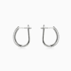 Pendientes de dos líneas de circonitas cúbicas