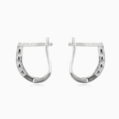 Pletené náušnice se zirkony