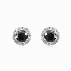 Clous d’oreilles en onyx noir royaux