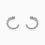 Semi circle earrings