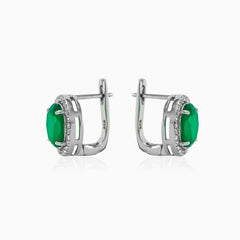 Pendientes de plata con jade