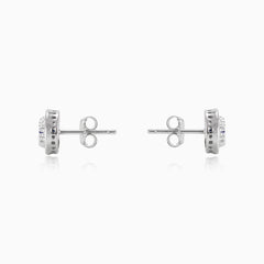 Modré barokní náušnice