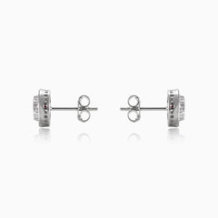 Červené barokní náušnice