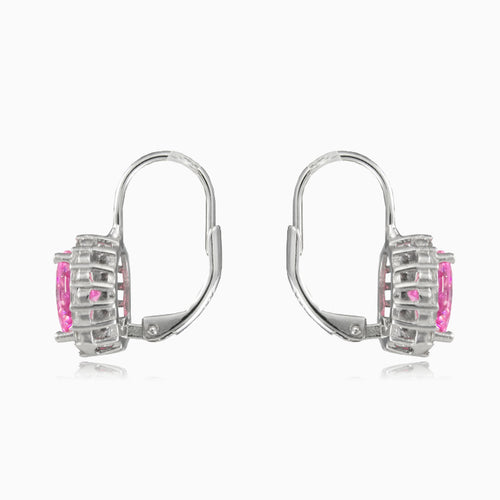 Boucles d’oreilles en quartz rose doux