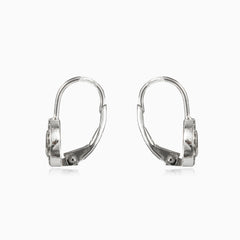 Boucles d’oreilles en quartz rose taille poire