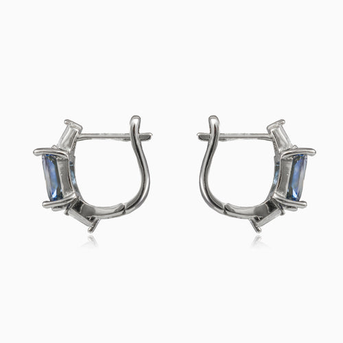 Rechteckige mystische Topas-Ohrringe