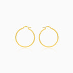 Aros de oro pulido con diamantes