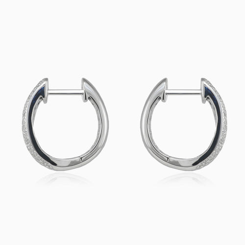 Pave zlaté diamantové náušnice