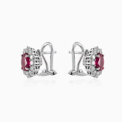 Classic ruby earrings
