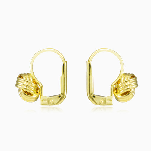 Uzlíkové visací zlaté náušnice