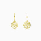 Boucles d'oreilles Arbre de Vie en or