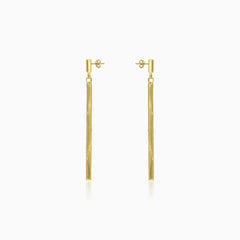 Boucles d’oreilles longues géométriques pendantes