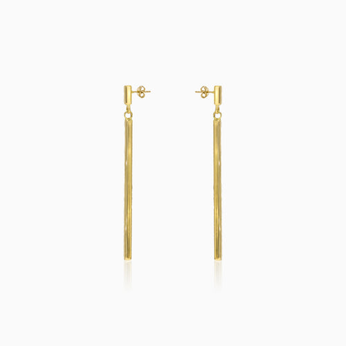 Boucles d’oreilles longues géométriques pendantes