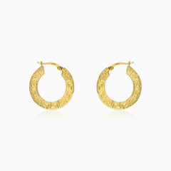 Boucles d'oreilles créoles grecques en or