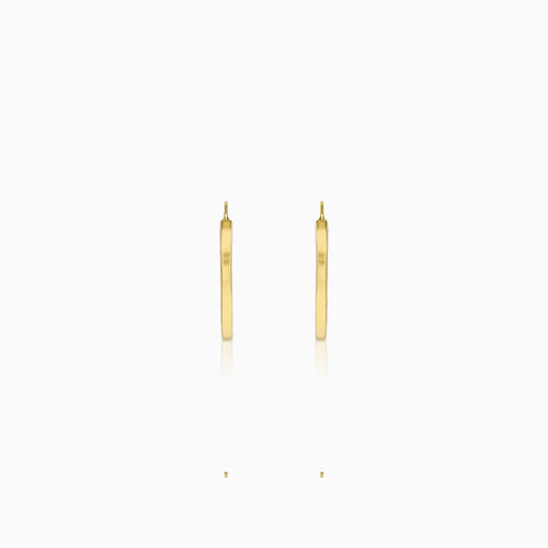 Petites boucles d’oreilles créoles grecques en or