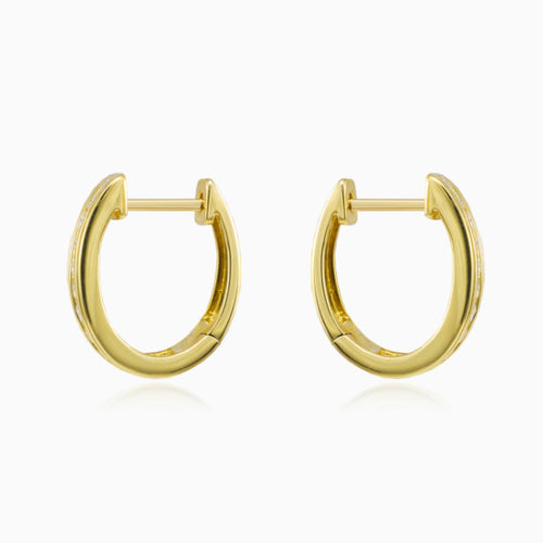 Diamond hoop earrings