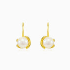 **Boucles d'oreilles uniques en perle blanche**
