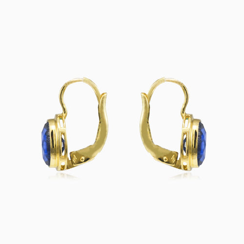 Classic blue quartz earrings